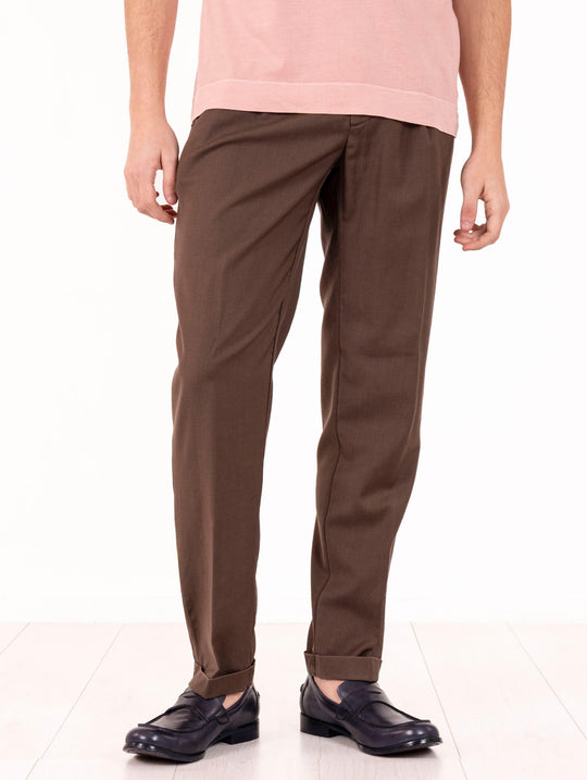Pantaloni Myths Fresco Lana Marrone