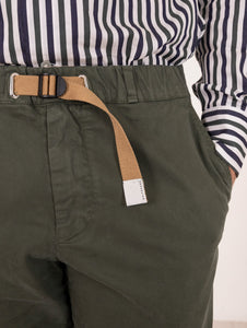 Pantaloni White Sand in Cotone Stretch Militare