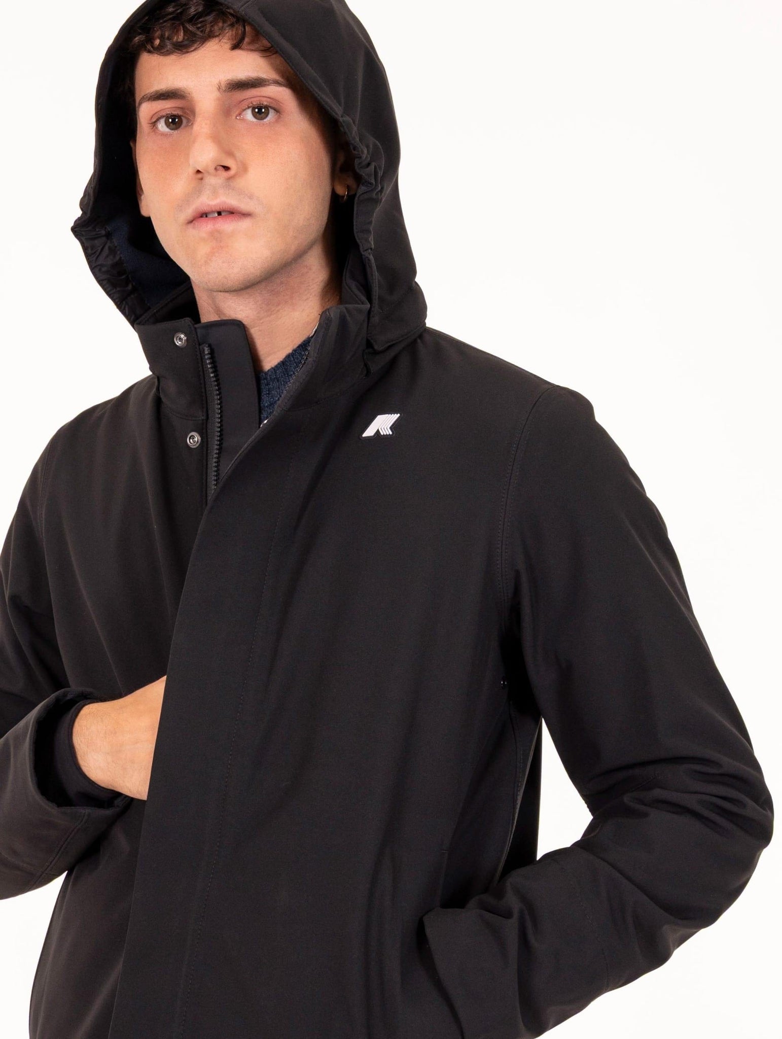 Parka Duke K-Way in Tessuto Tecnico Blu