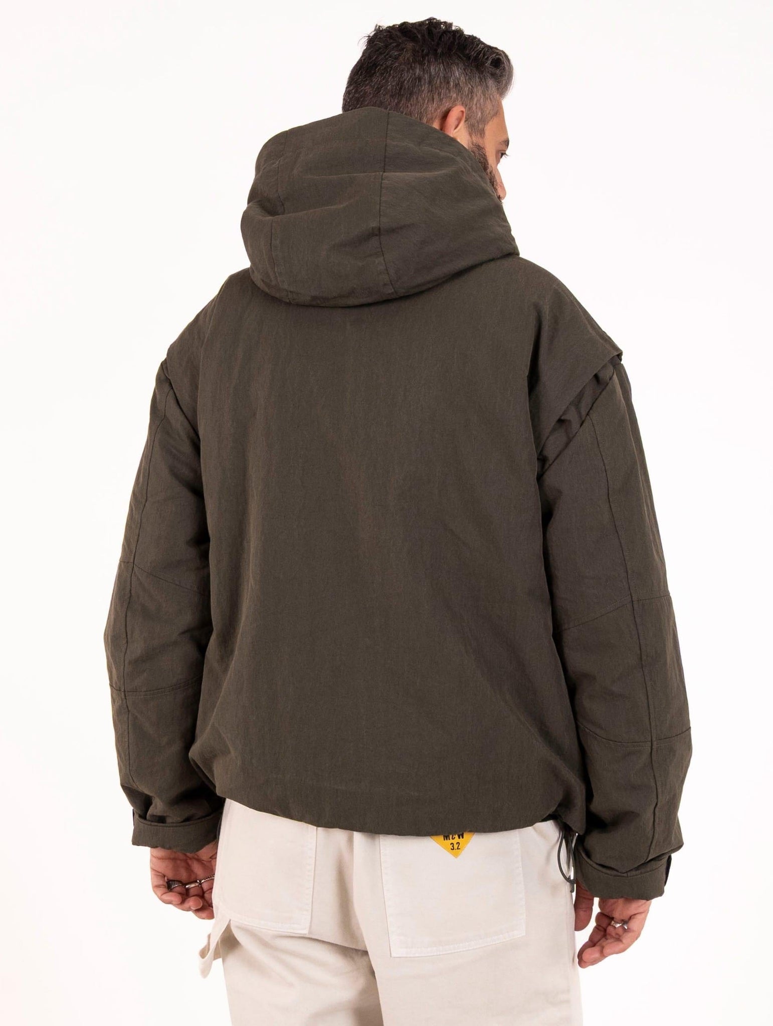 Parka Guillermo K-Way in Misto Cotone Verde