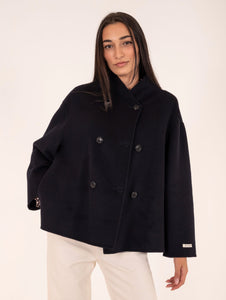 Peacoat Ludovica Il Paltò in Lana Navy