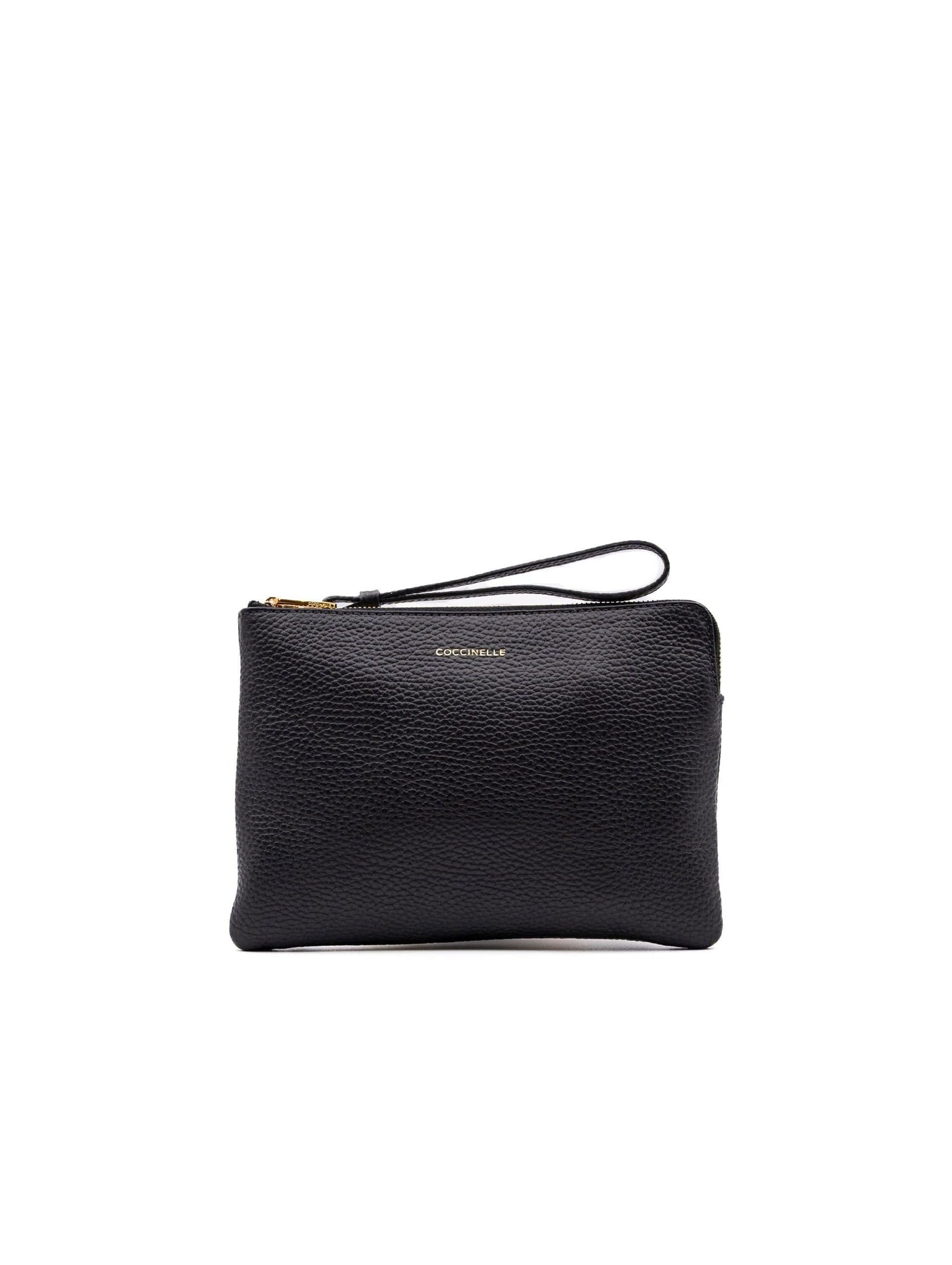 Pochette Alias Coccinelle in Pelle Martellata Nero