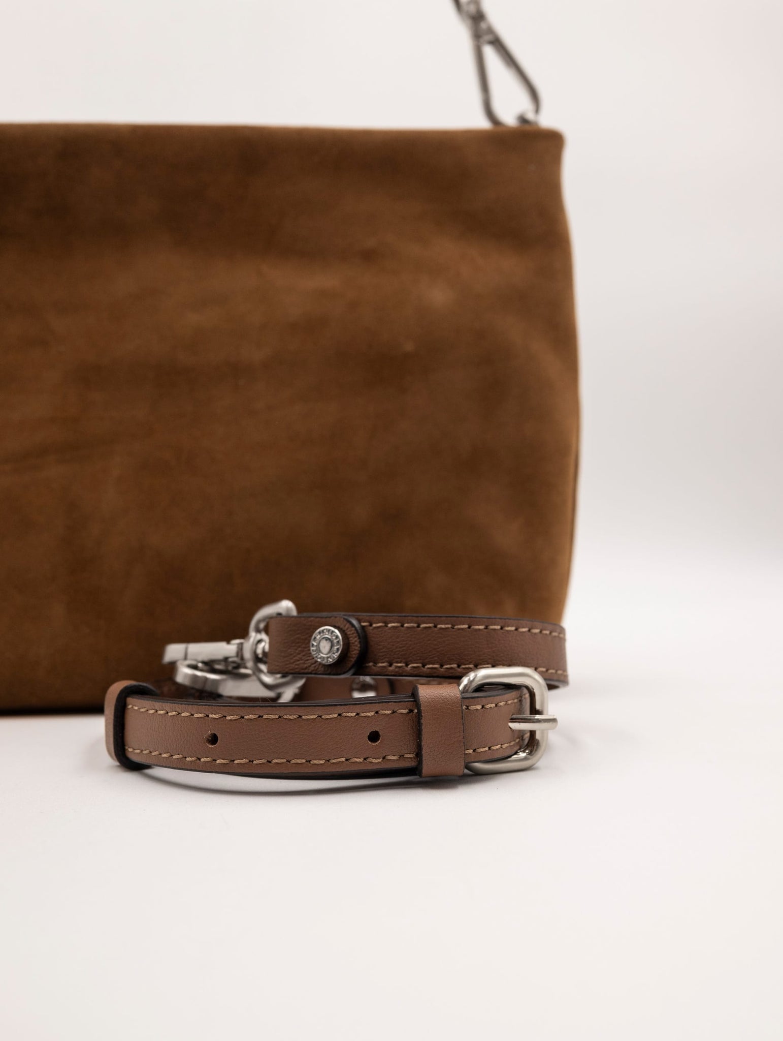 Pochette Brenda Gianni Chiarini in Suede Cognac