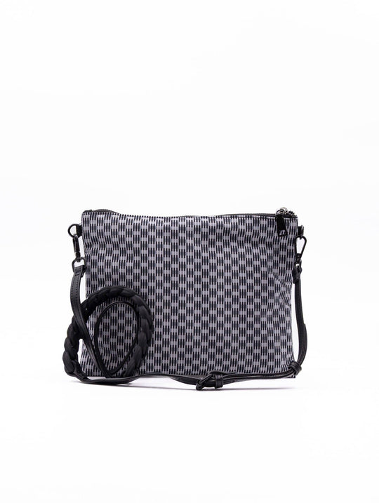 Pochette Erminia Fri-Yay in Tessuto Tecnico Grigio e Nero
