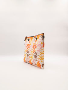 Pochette Ikat Fri-Yay in Maglia Rosa, Arancione e Giallo