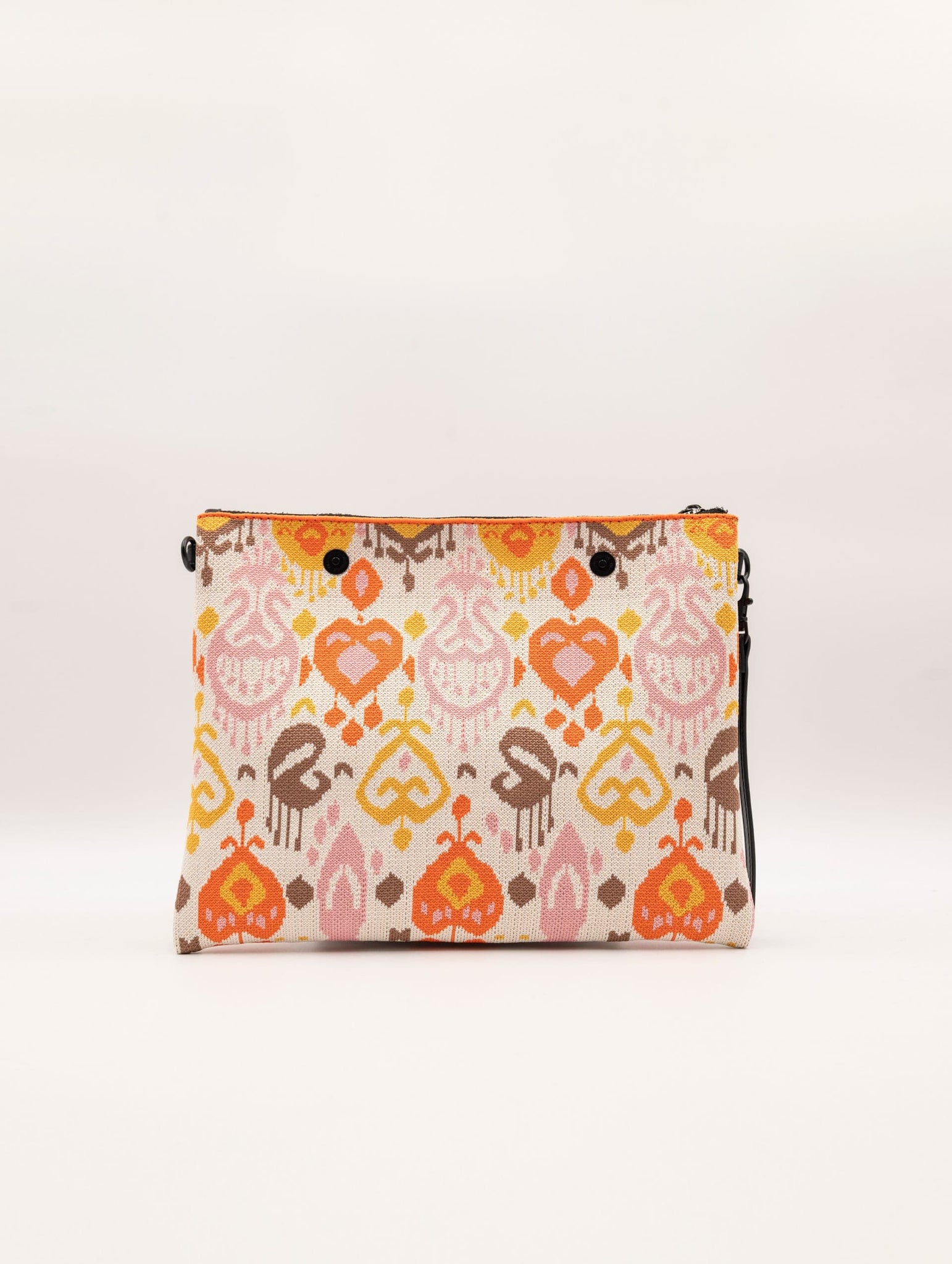 Pochette Ikat Fri-Yay in Maglia Rosa, Arancione e Giallo