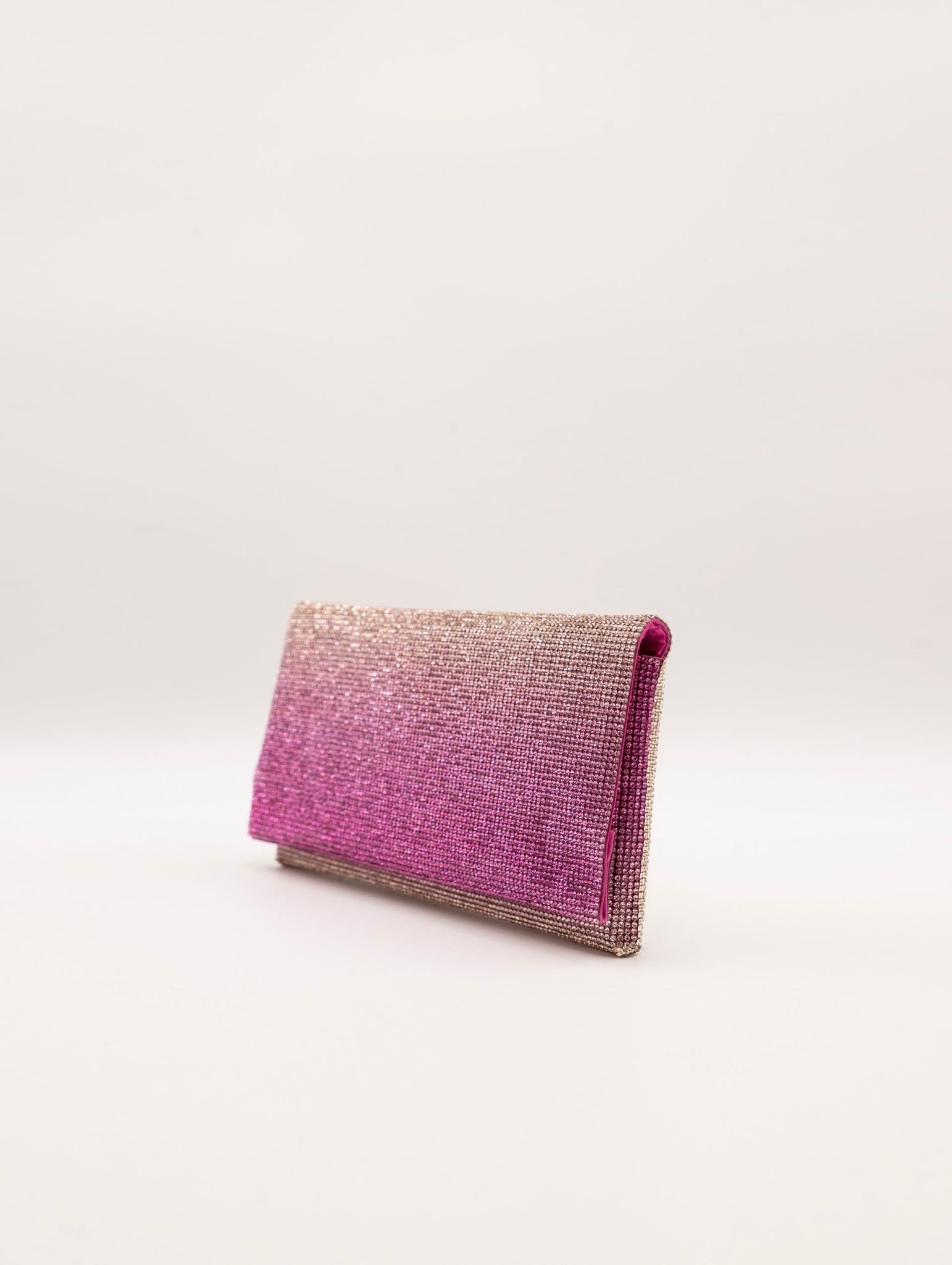 Pochette Twenty Fourhaitch Strass Fucsia