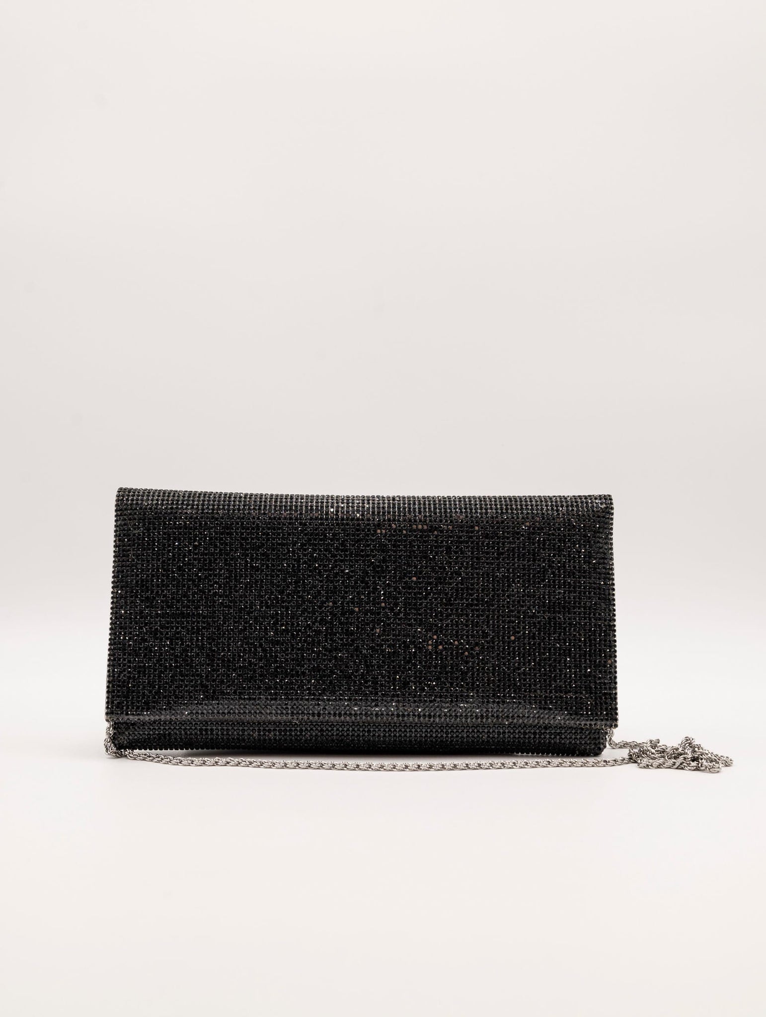 Pochette Twenty Fourhaitch Strass Nera