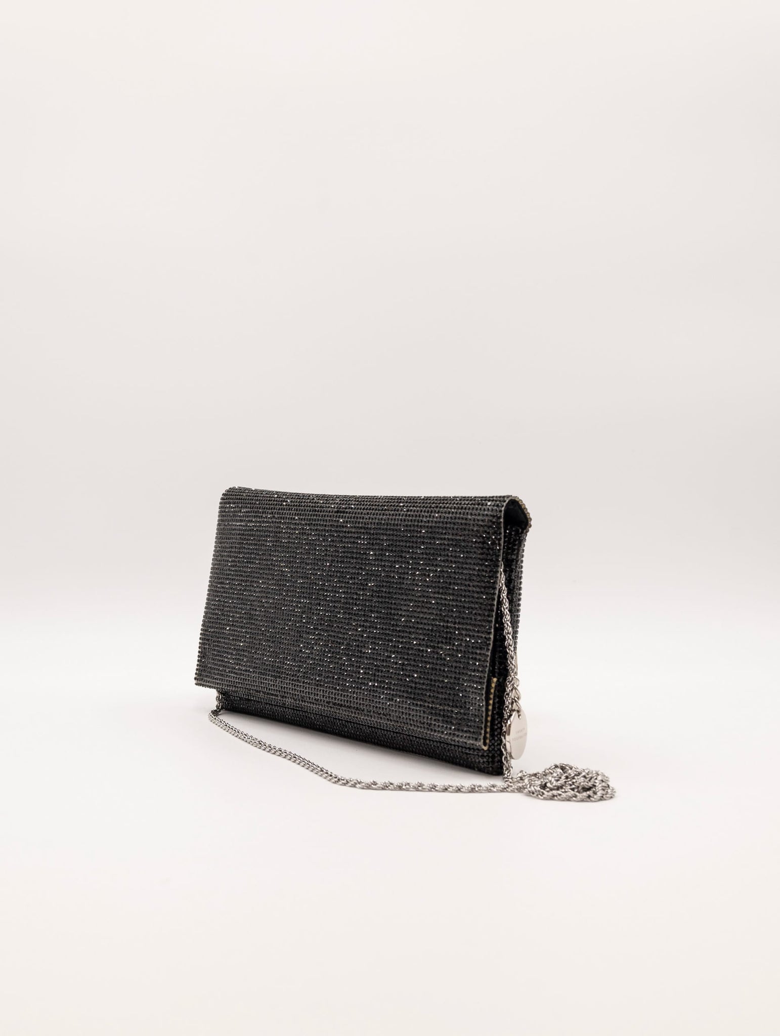 Pochette Twenty Fourhaitch Strass Nera