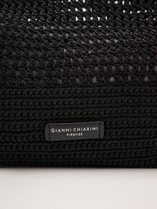 Pochette Victoria Gianni Chiarini Uncinetto Nera