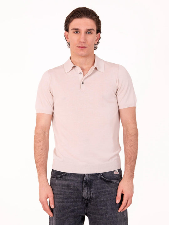 Polo Chic Zanieri in Cotone Crepe Ghiaccio