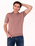 Polo Luigi Gentile in Seta e Cotone Rosa