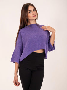 Pull Boxy Brand Unique in Alpaca Viola