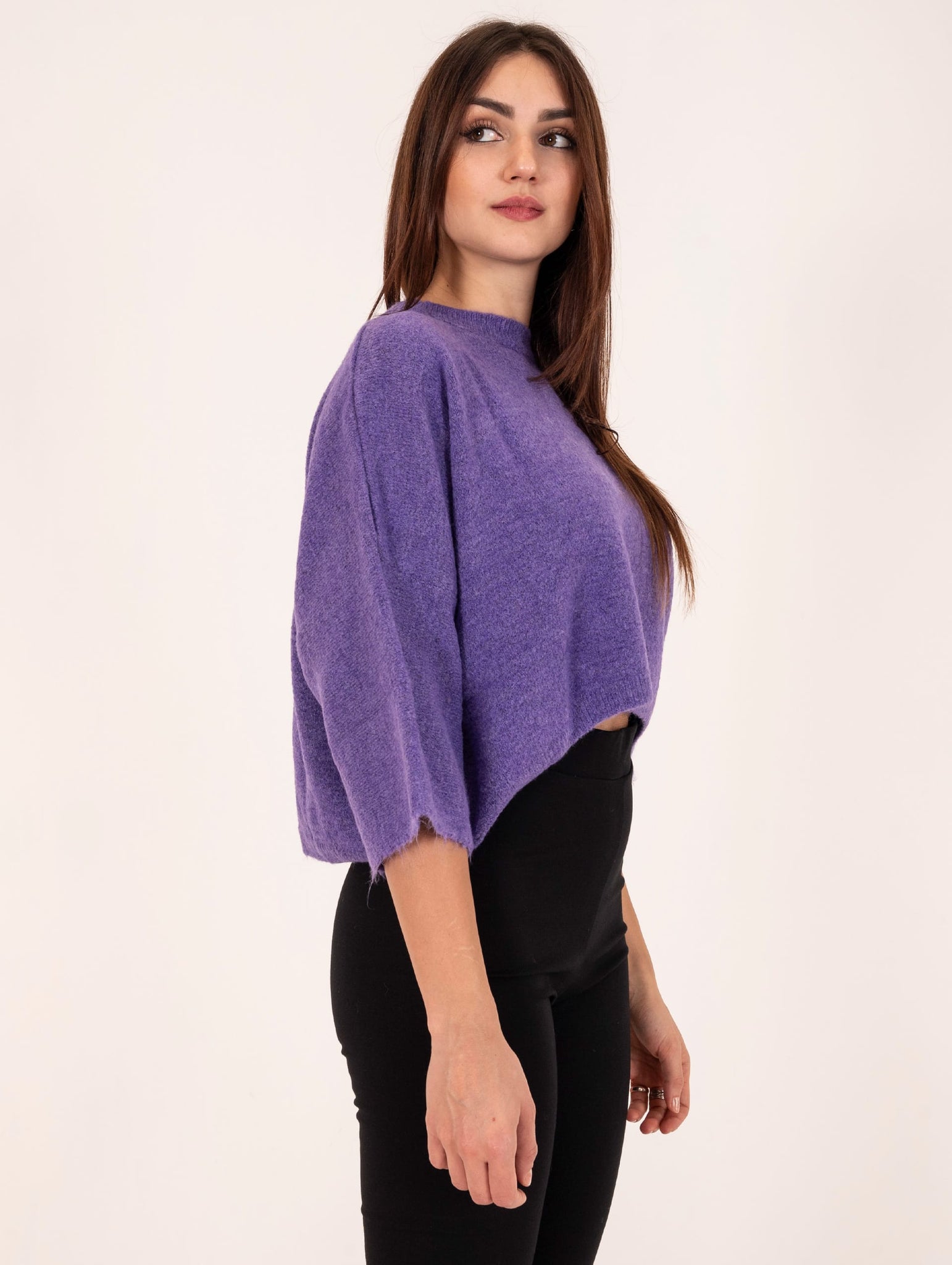 Pull Boxy Brand Unique in Alpaca Viola