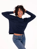 Pull Daniele Fiesoli in Pura Lana Merinos Blu