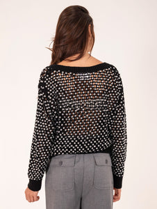 Pull Strass Circus Hotel in Cotone Nero