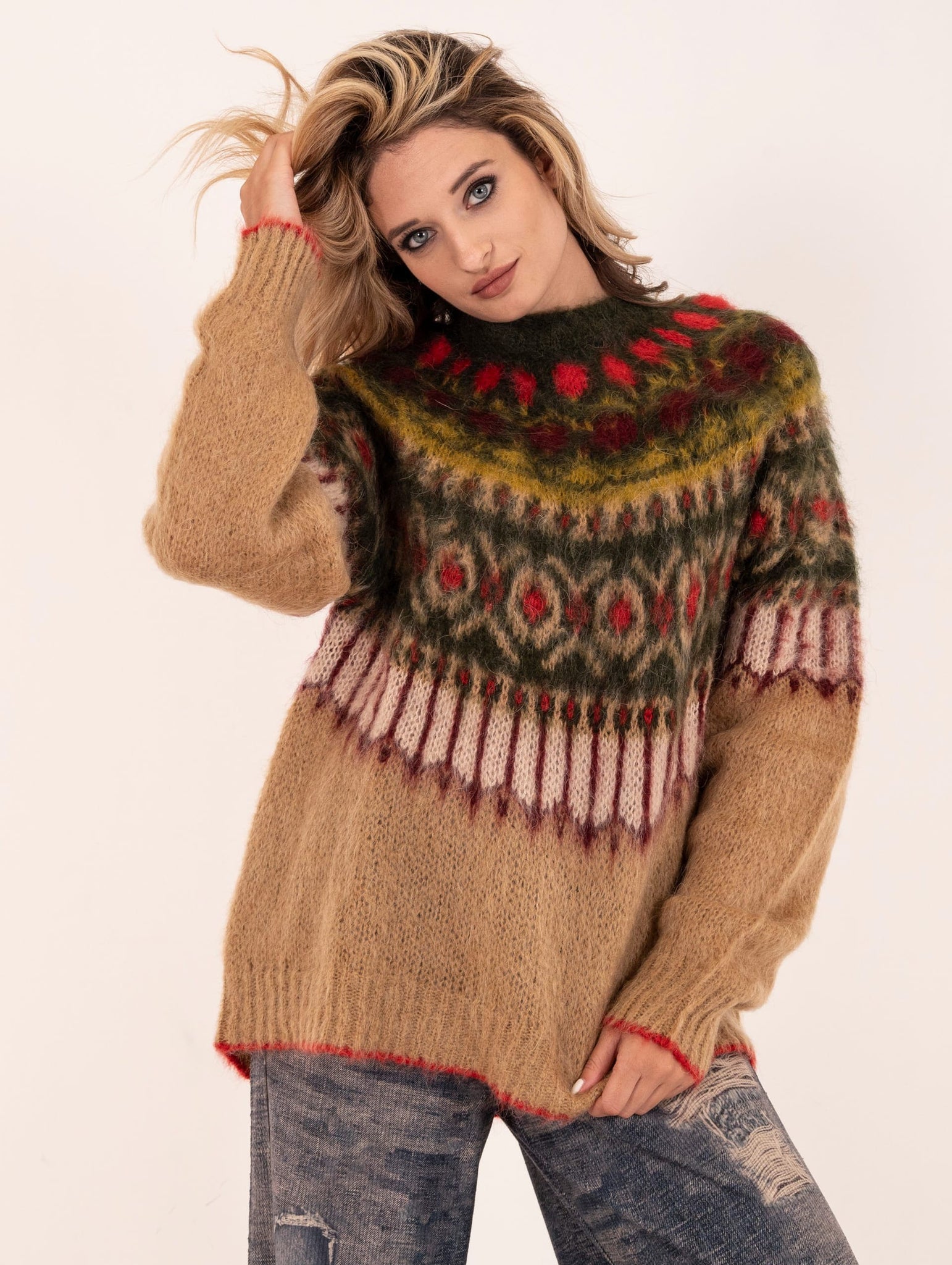 Pullover Jacquard Maliparmi Multicolor