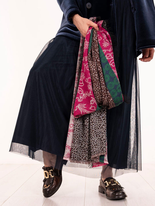 Alessia Santi Scarf Animal Print