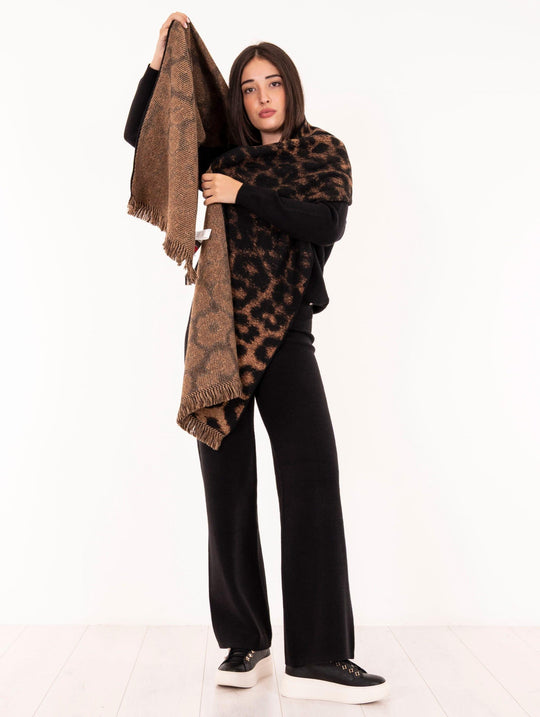 Sciarpa Bye Firenze Maculata Caramello