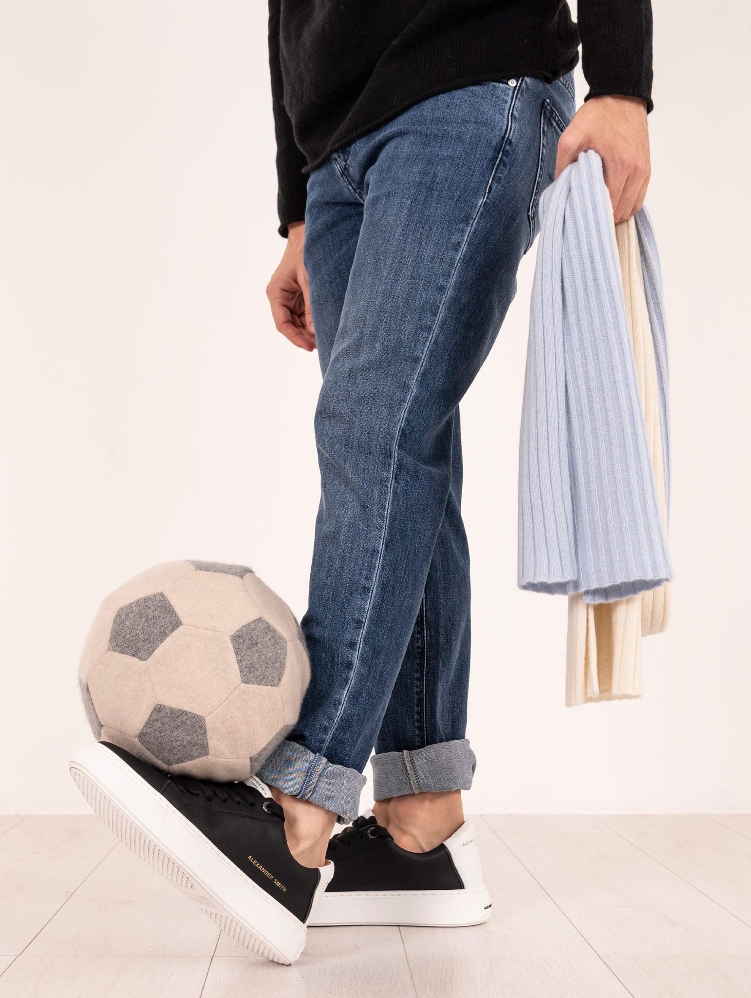 Sciarpa Vintage Lazio Four Stroke in Puro CashmereSciarpa Vintage Lazio Four Stroke in Puro Cashmere