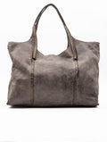 Shopping Antonia Campomaggi in Pelle Cemento