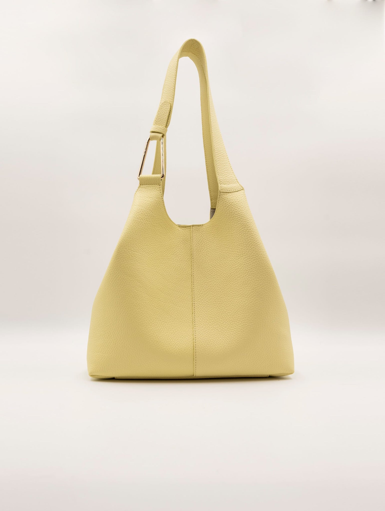 Shopping Bag Coccinelle Brume in Pelle Martellata Giallo