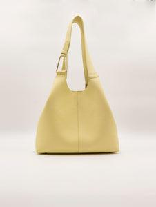 Shopping Bag Coccinelle Brume in Pelle Martellata Giallo