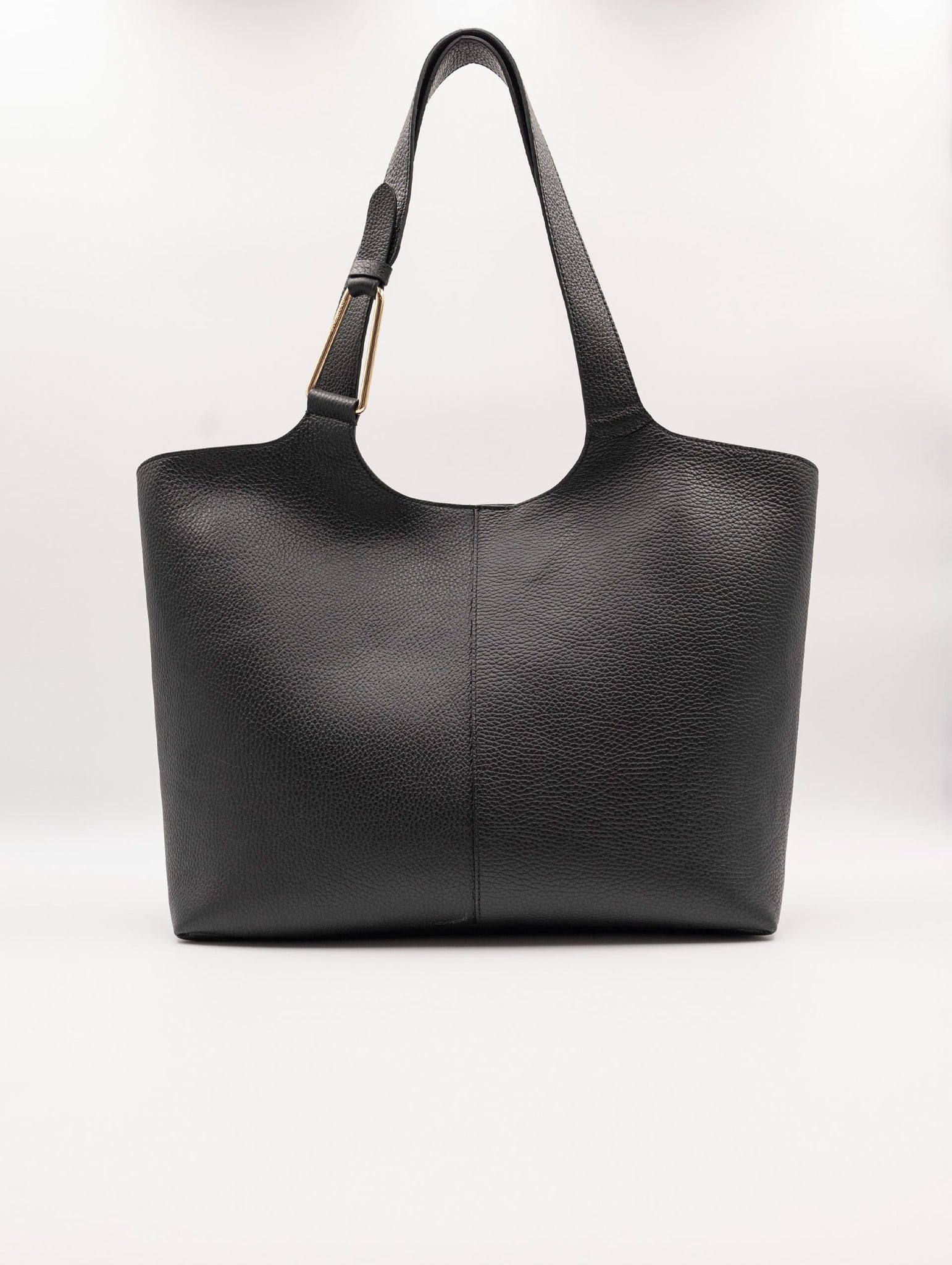 Shopping Bag Coccinelle Brume in Pelle Martellata Nera