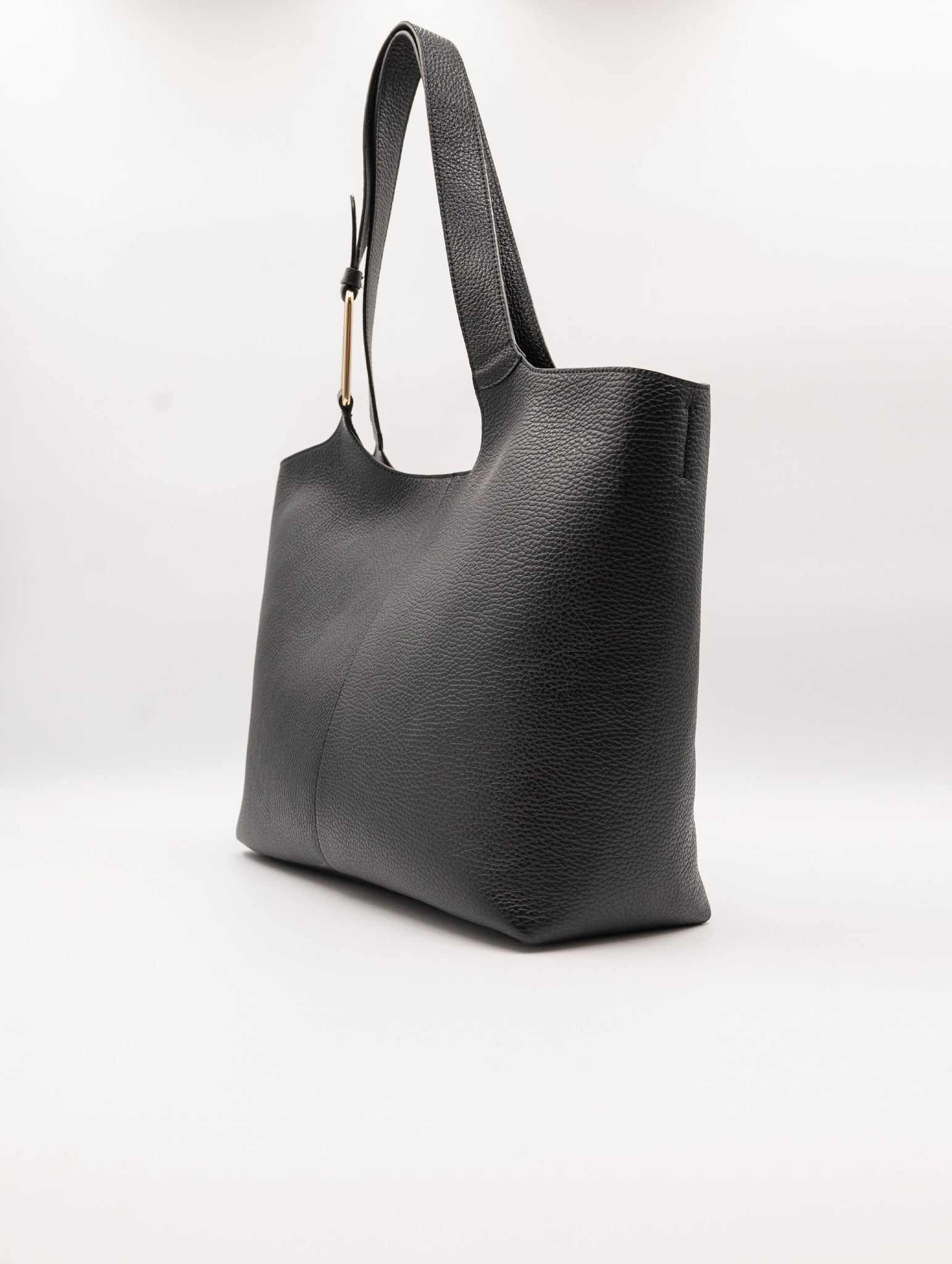 Shopping Bag Coccinelle Brume in Pelle Martellata Nera