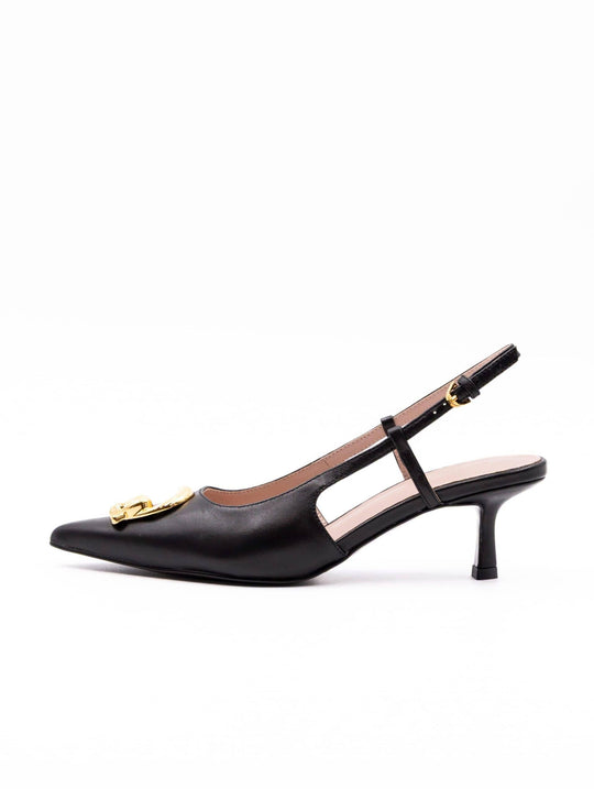 Slingback C-Me Coccinelle in Pelle Nero