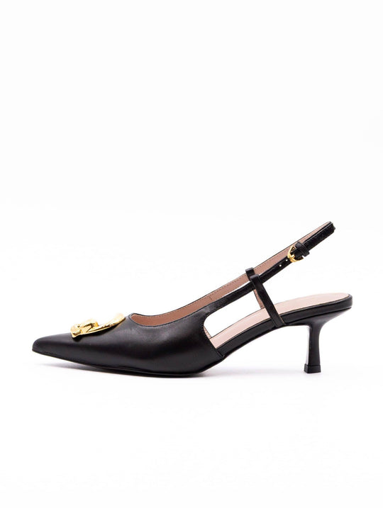 Slingback C-Me Coccinelle in Pelle Nero
