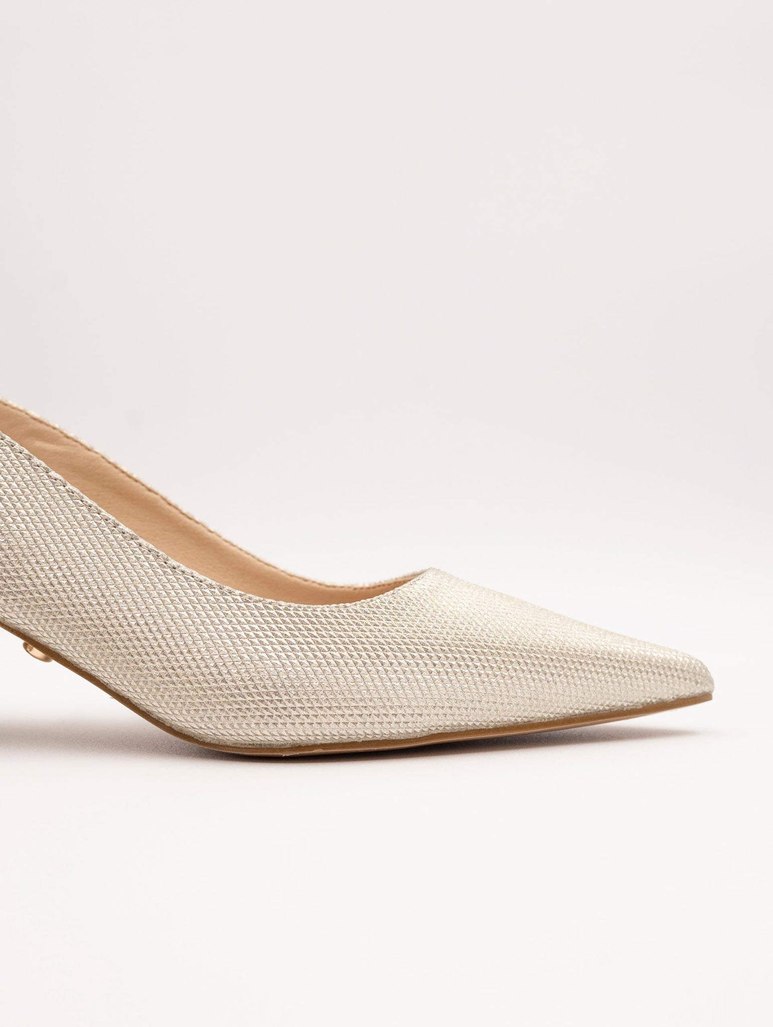 Slingback Twenty Fourhaitch Asmid In Tessuto Diamantato Oro