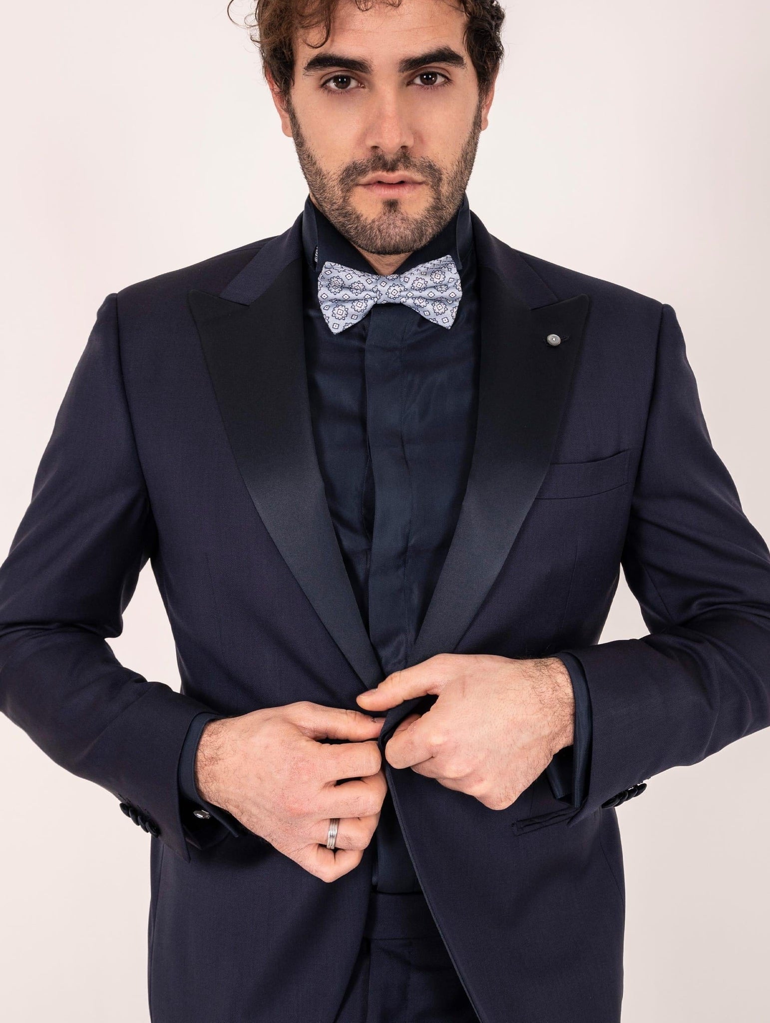 Smoking Sartoriale Luigi Bianchi Mantova Fratelli Cerruti Blu