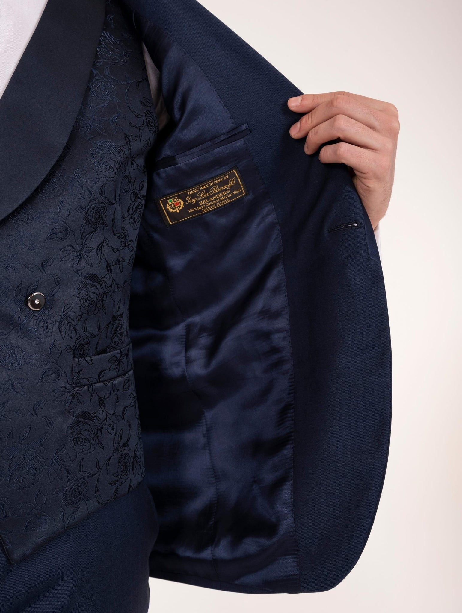 Smoking Sartoriale Luigi Bianchi Mantova Loro Piana Navy