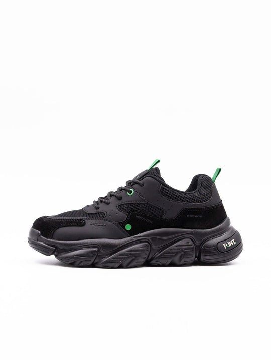 Sneaker Big Bang Point3 in Pelle e Tessuto Nera