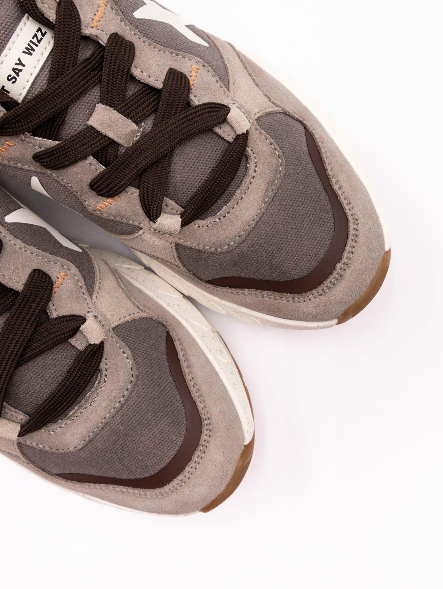 Sneaker W6YX in Tessuto Tecnico e Suede Blu e Grigio