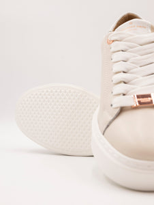 Sneakers Alexander Smith in Pelle Crema e Bianca