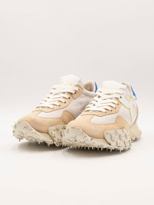 Sneakers Barracuda Impact in Camoscio e Pelle Crema e Ghiaccio