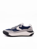 Club Act Voile Blanche Sneakers in Blue and Gray Suede and Nylon