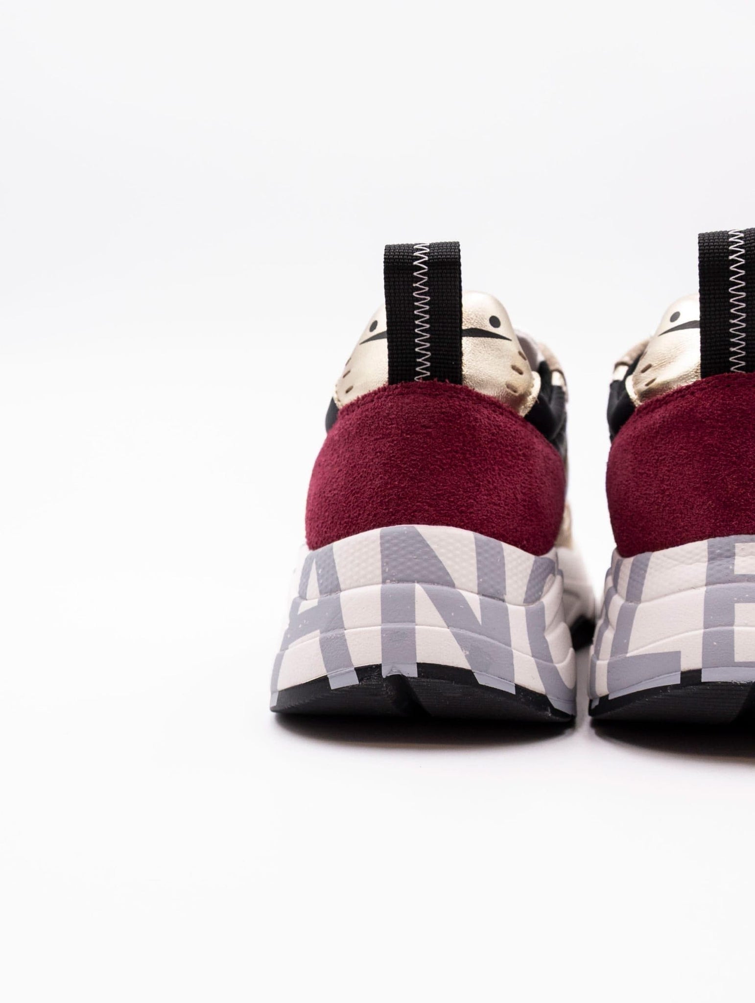 Sneakers Club Voile Blanche in Suede e Nylon Beige e Ruby