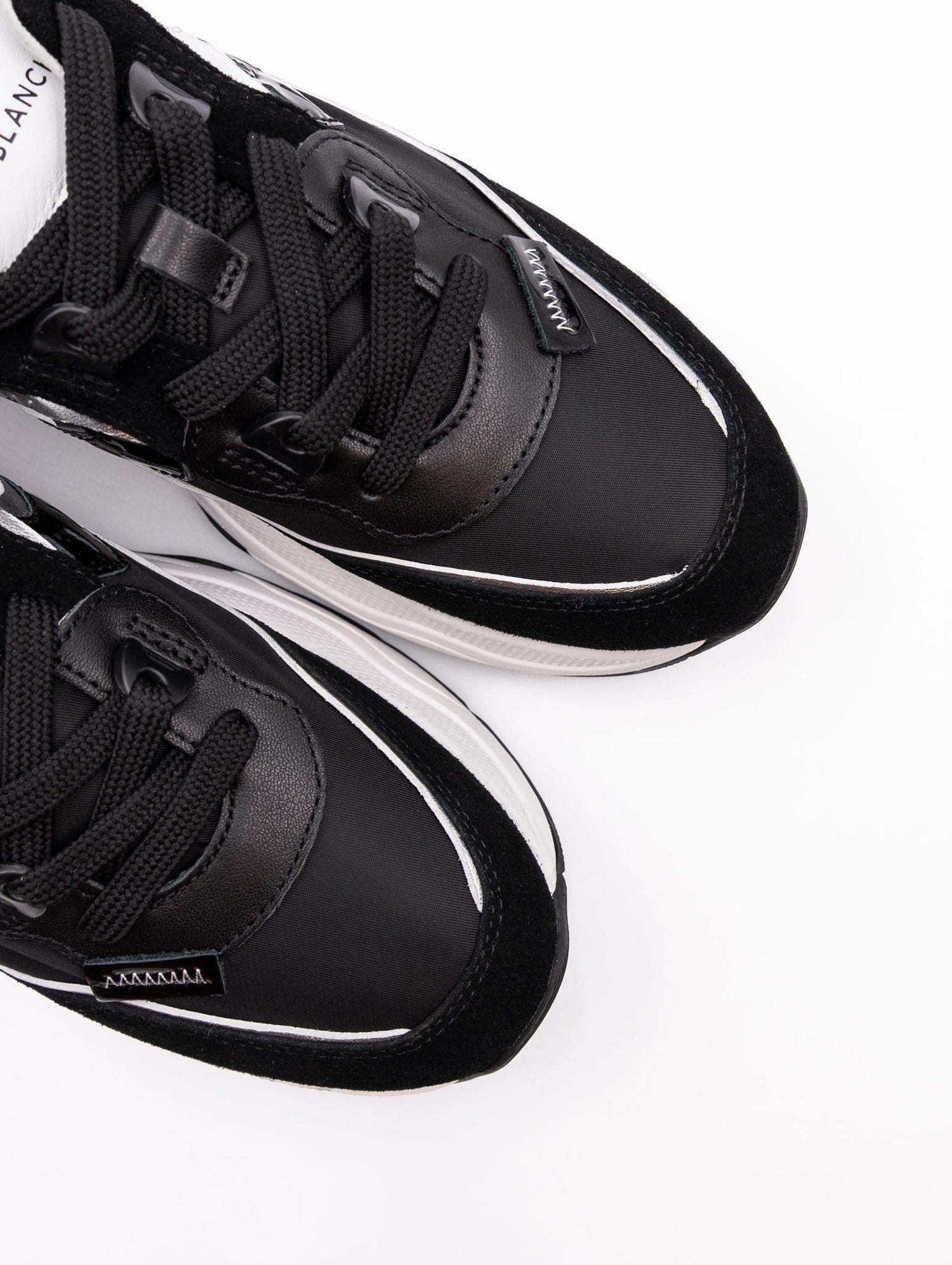 Sneakers Club Voile Blanche in Suede e Nylon Nera