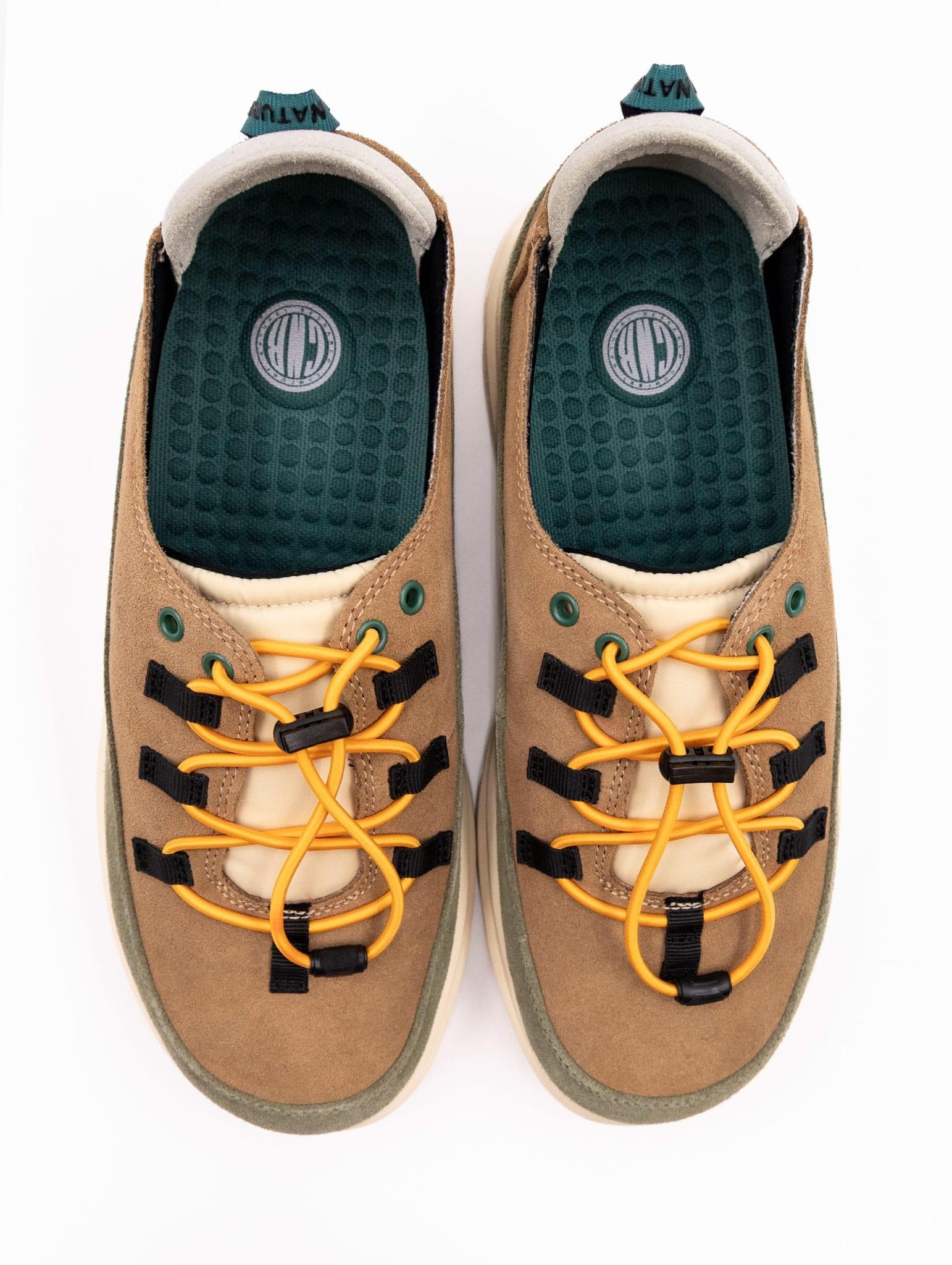 Sneakers CNR in Suede Marrone e Militare