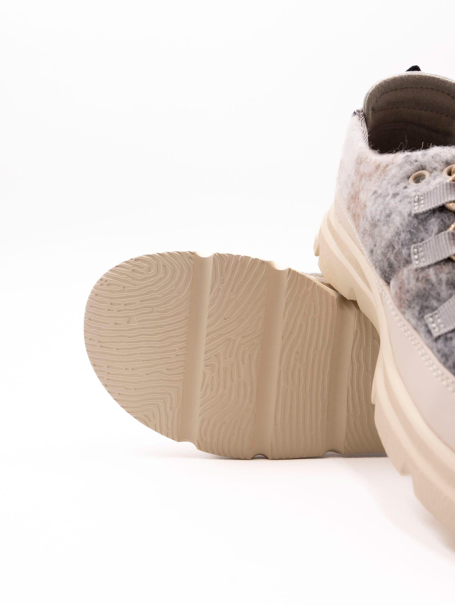 Sneakers CNR Tessuto Grigio e Beige