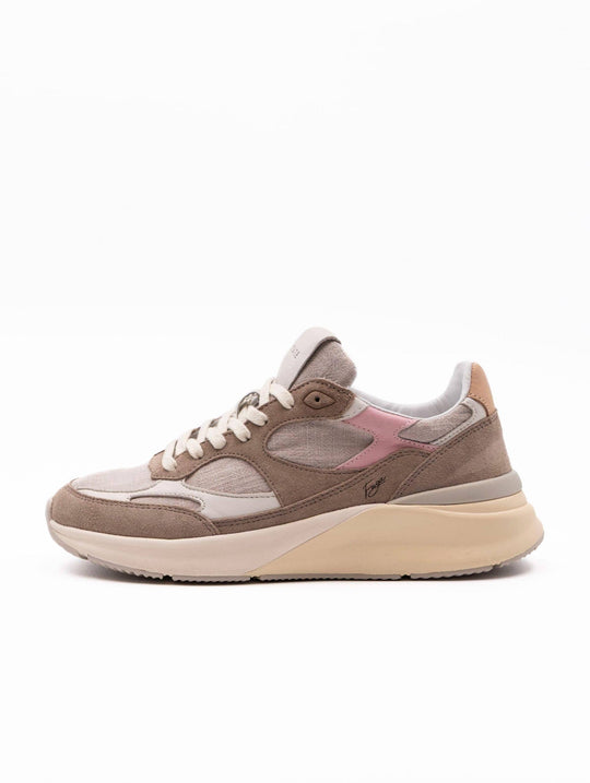 Sneakers D.A.T.E. Fuga 20 Natural in Suede Taupe