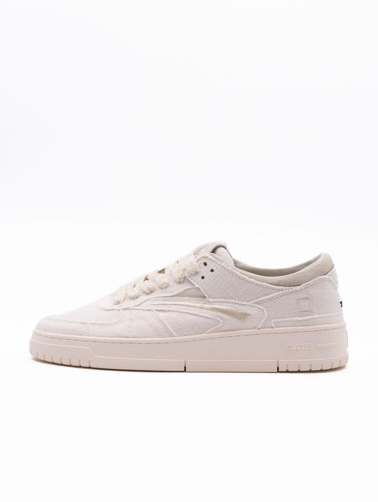 Sneakers D.A.T.E. in Lino Bianca