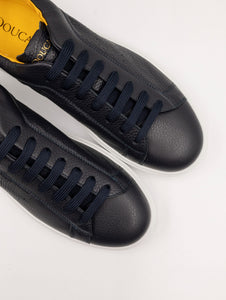 Sneakers Doucal's in Pelle Bottolata Notte