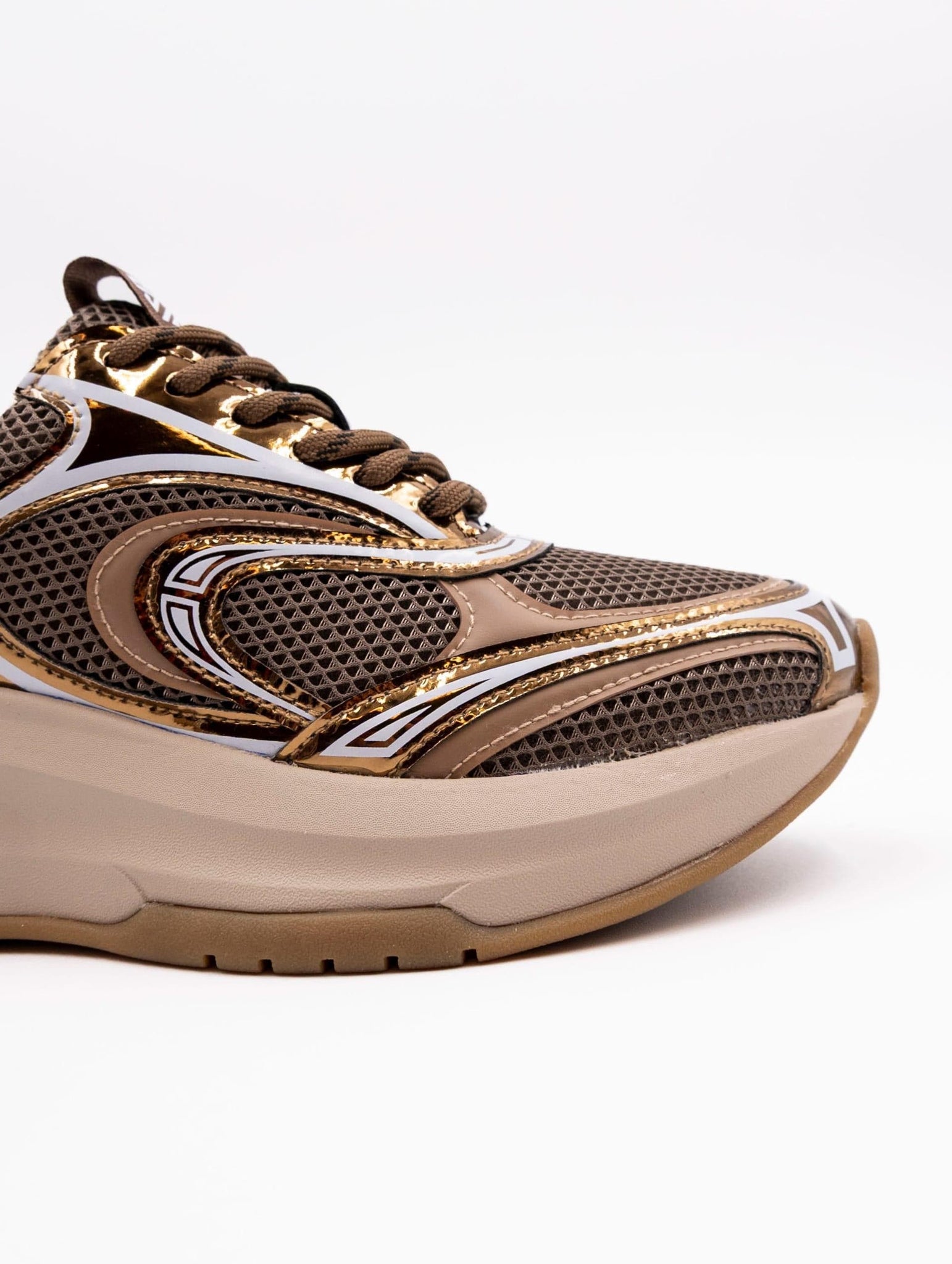 Sneakers Emanuelle Vee Bronzo e Marrone