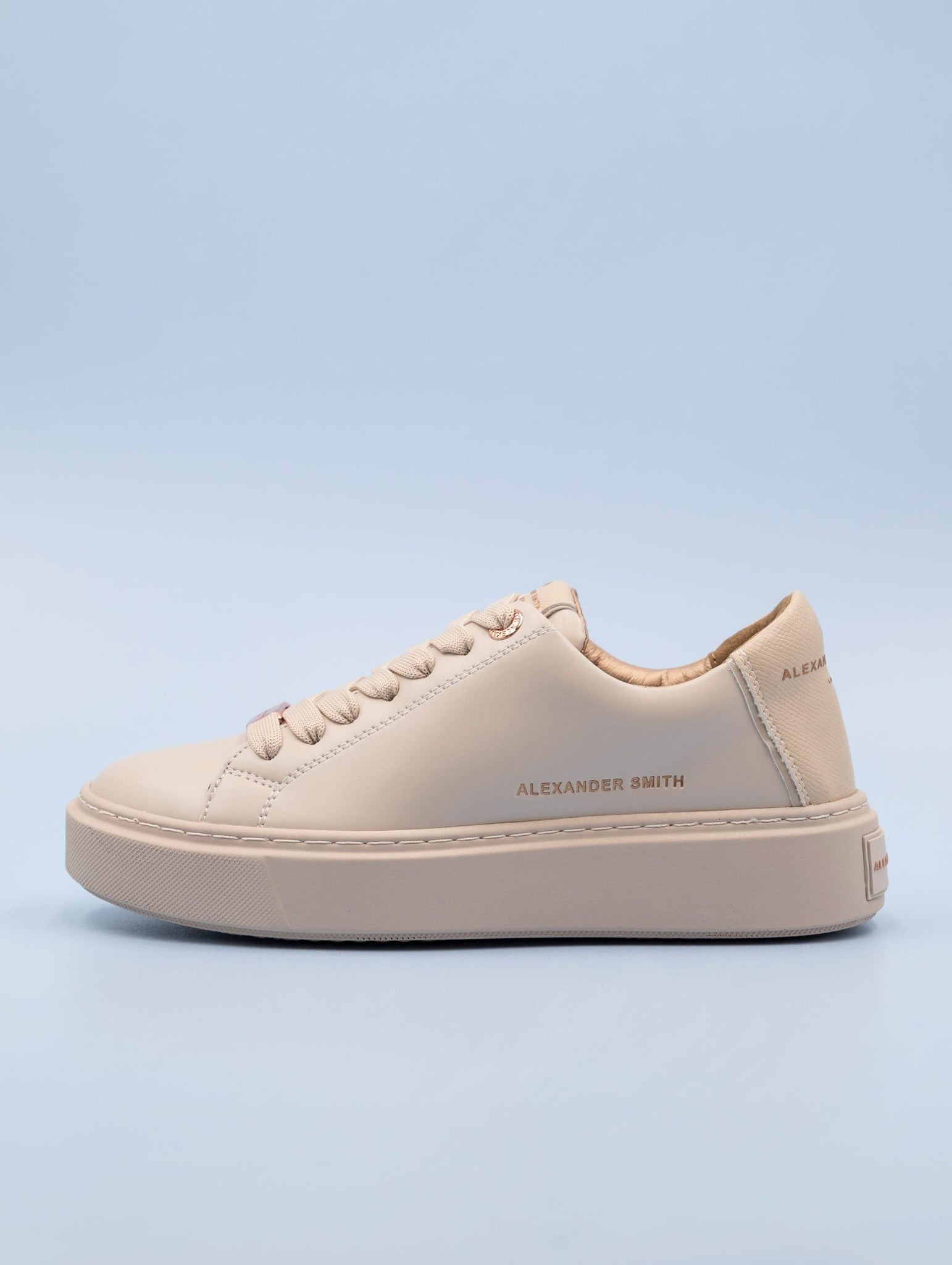 Sneakers London Alexander Smith in Pelle Beige