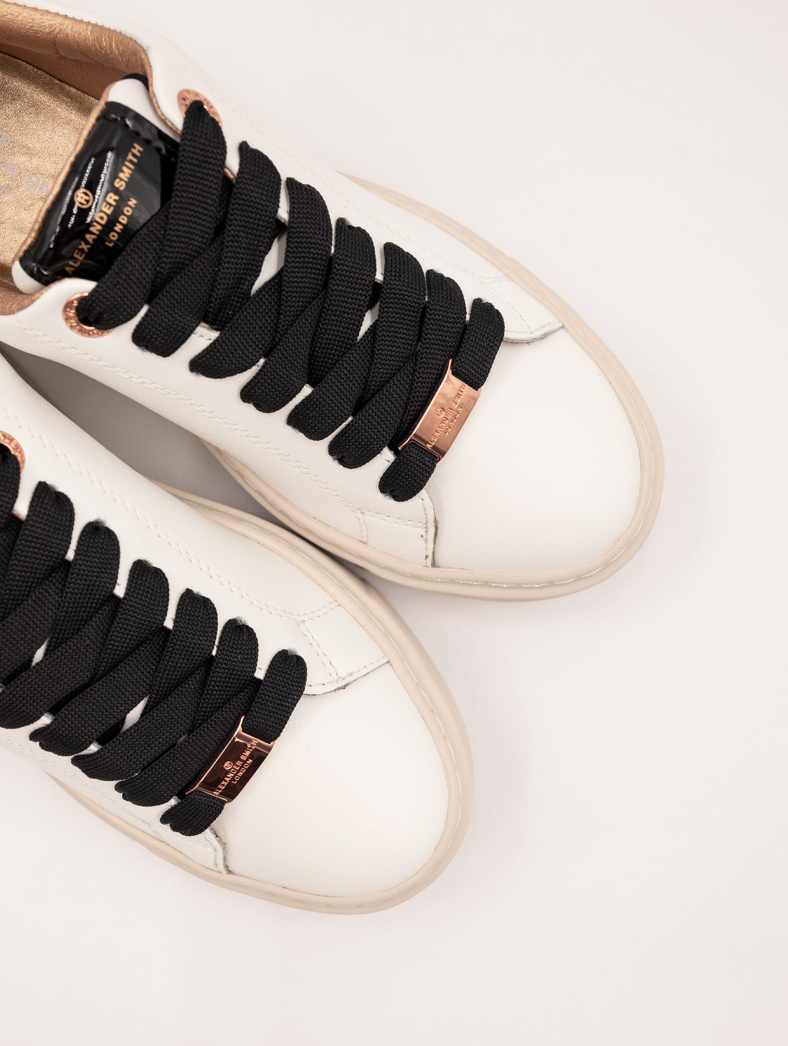 Sneakers London Alexander Smith in Pelle Bianca e Mac Sand