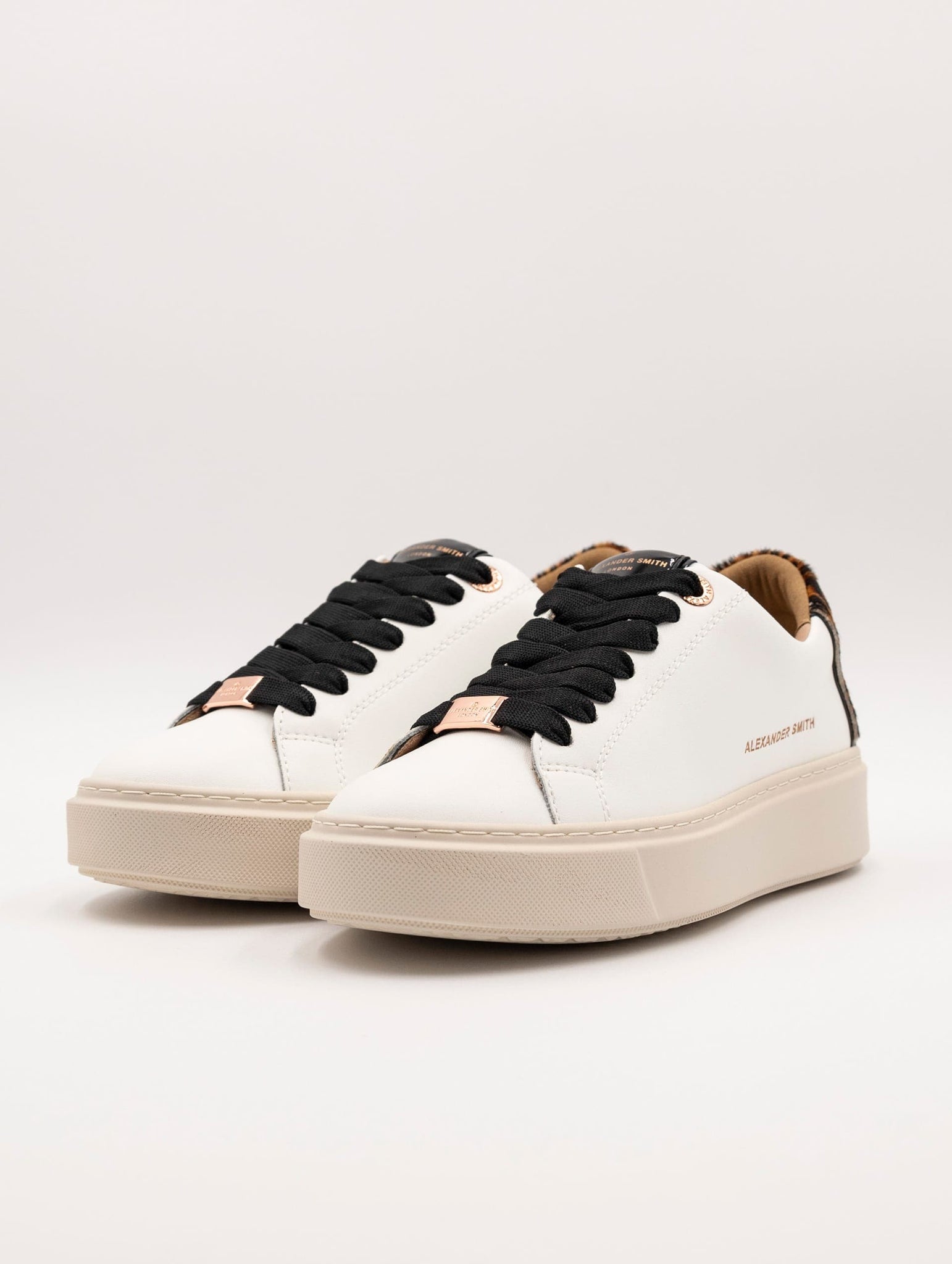 Sneakers London Alexander Smith in Pelle Bianca e Mac Sand